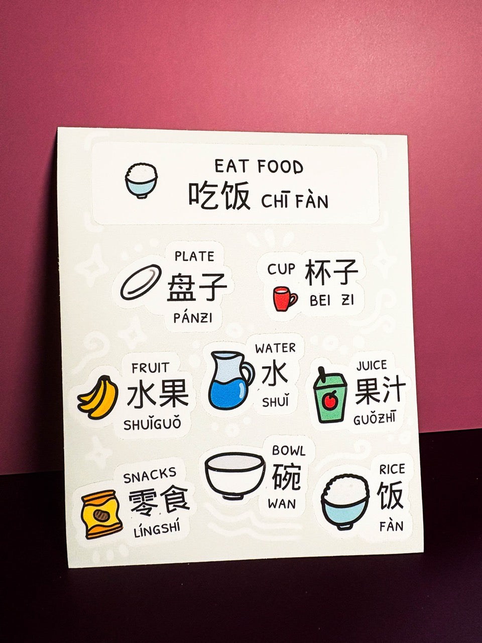 Kitchen Sticker Set (Mandarin)