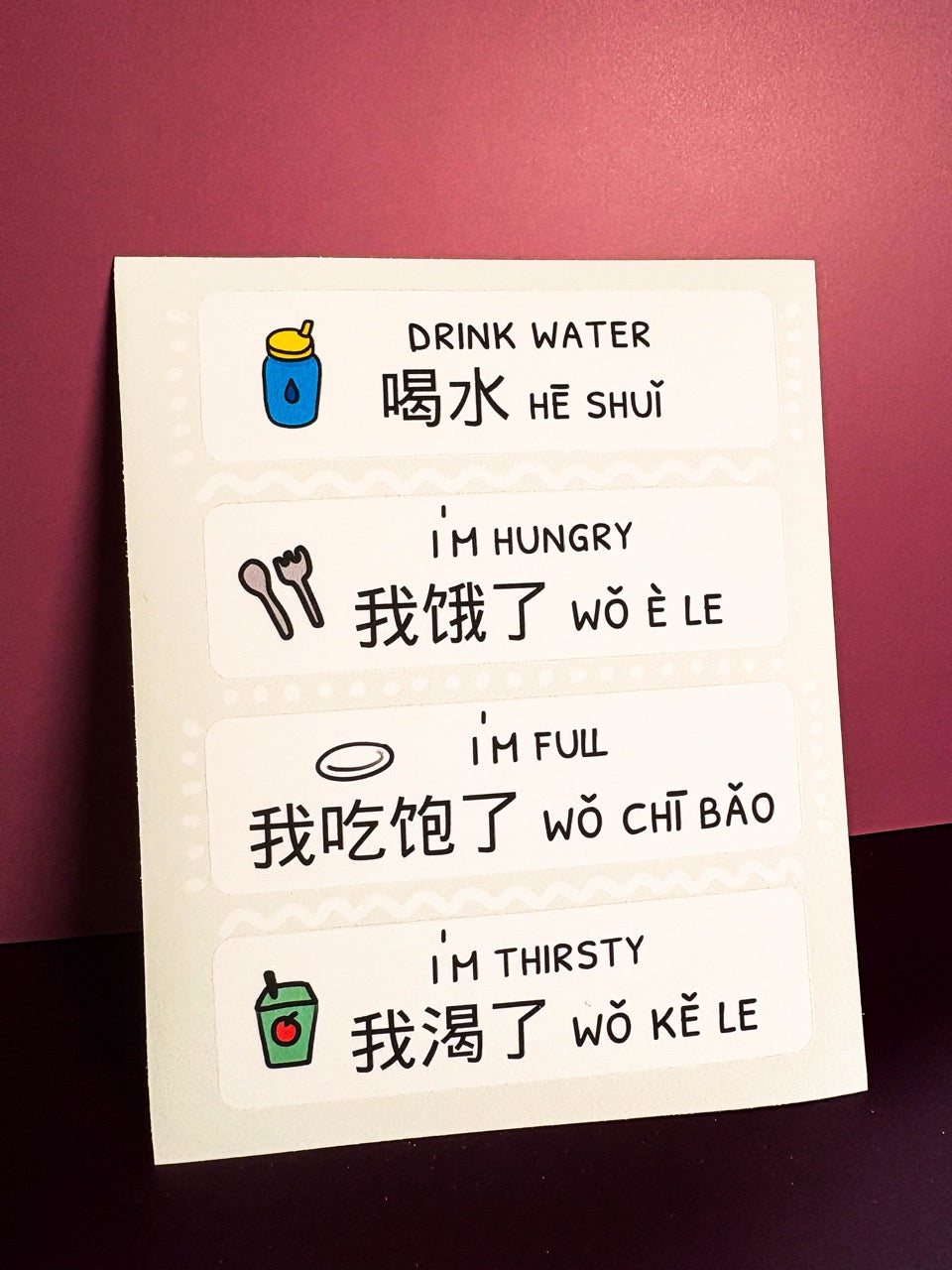 Kitchen Sticker Set (Mandarin)